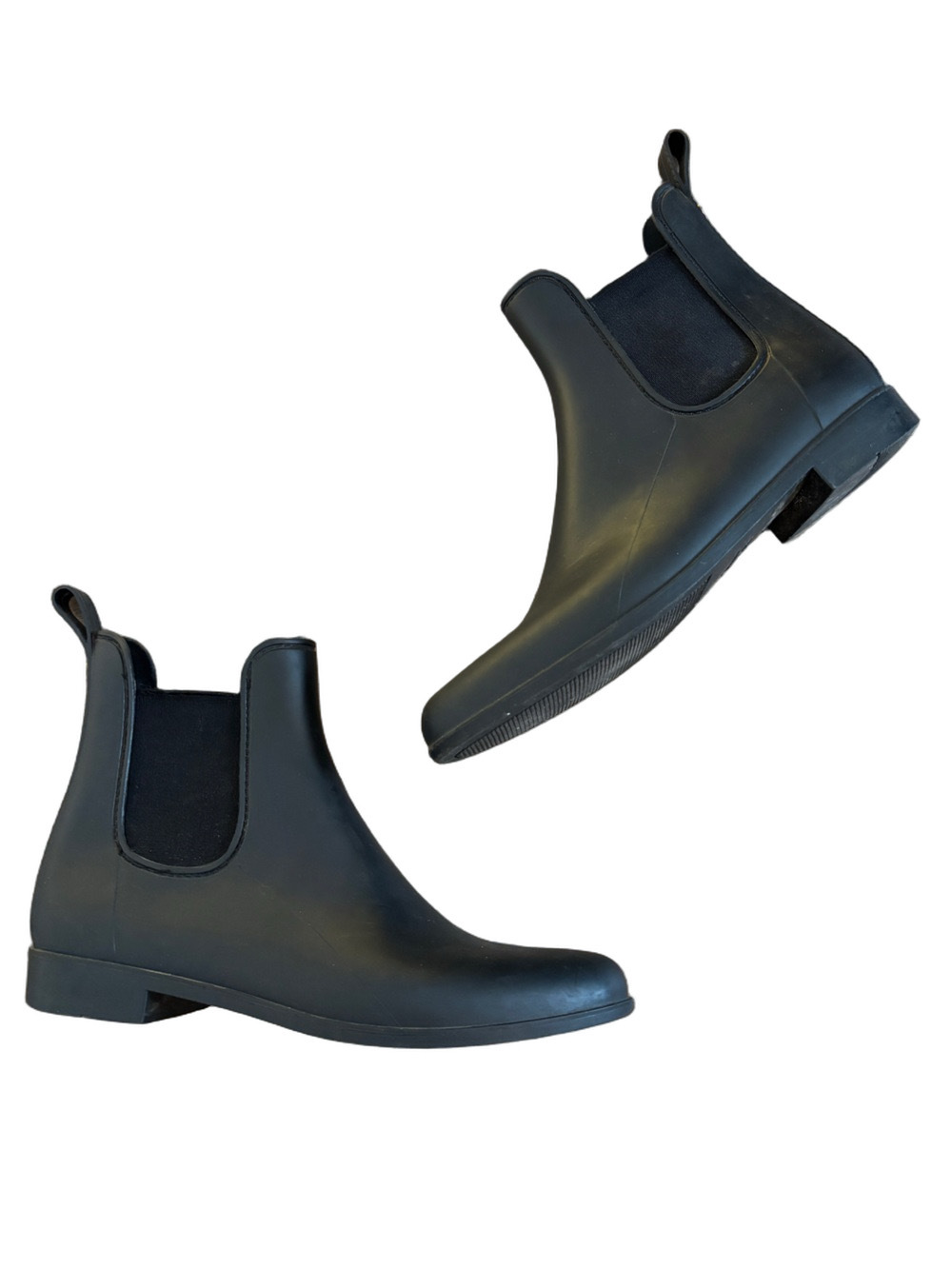 Sam Edelman Black Tinsley Rubber Rain Boot SZ 10 - Picture 3 of 12
